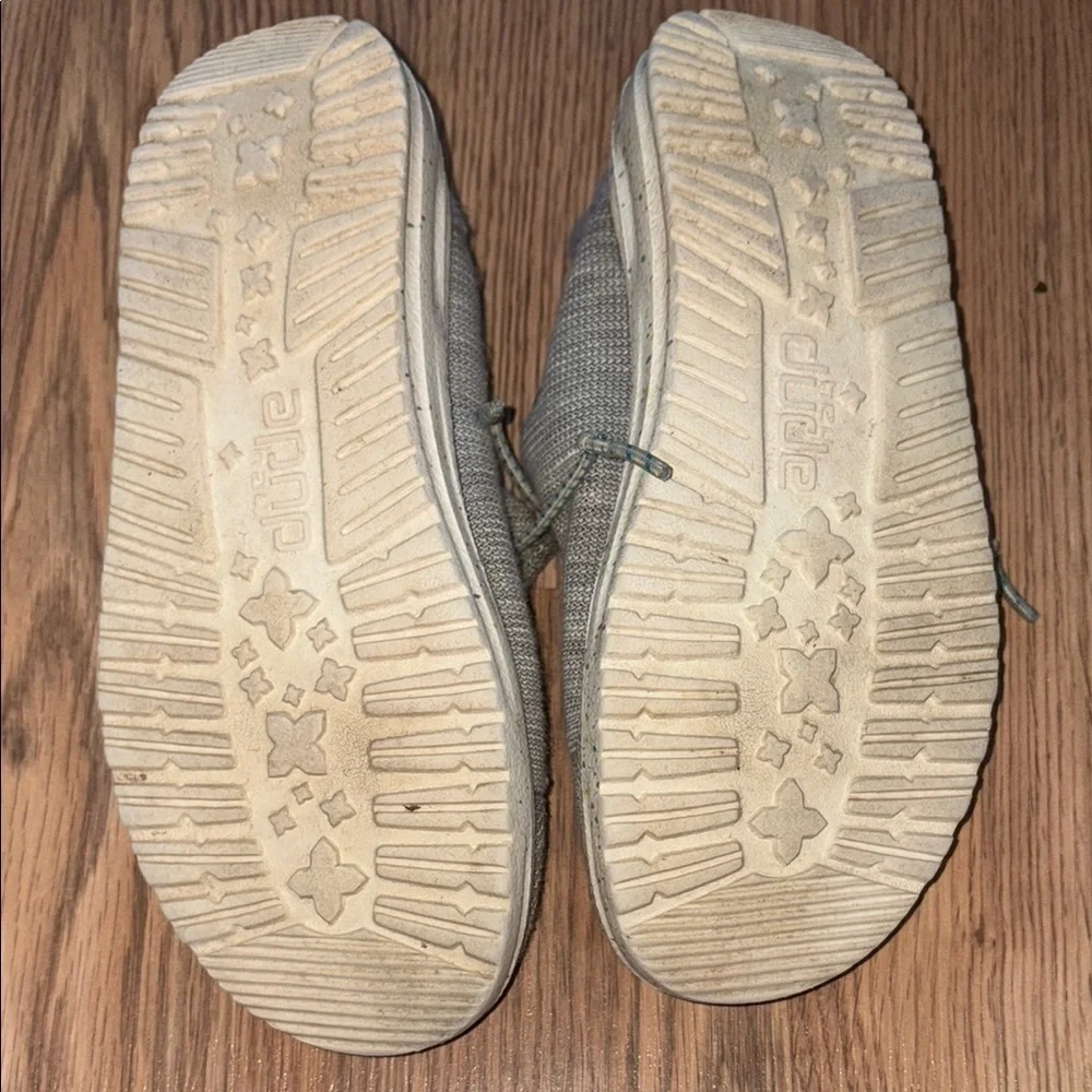 Hey Dude Gray Moccasin Shoes Casual Comfort